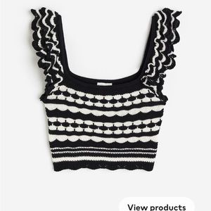 Crochet Look Crop Top